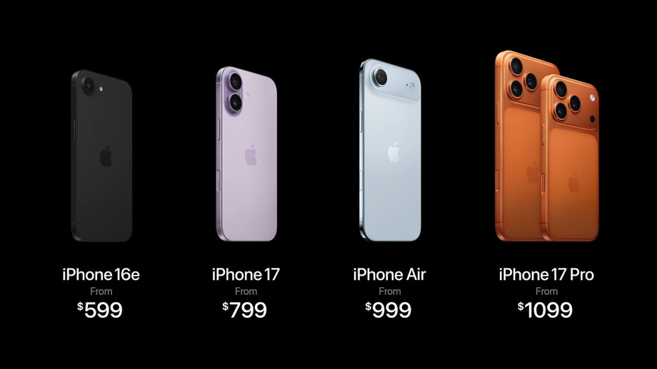 Apple представила iPhone 17 и ультратонкий iPhone Air