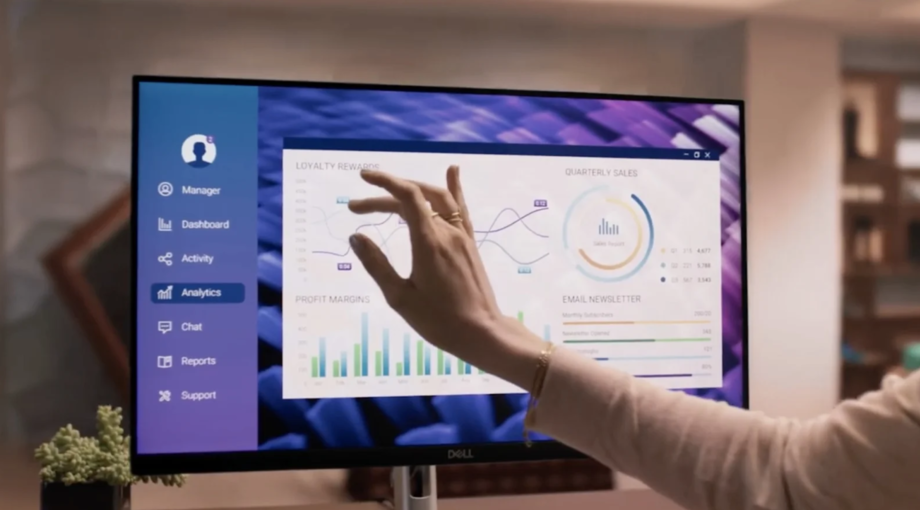 Dell представила монитор, который может трансформироваться в настольный планшет