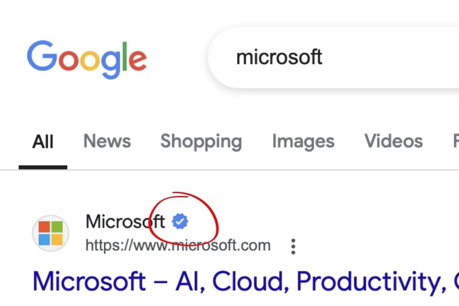 Google xavfsiz va rasmiy saytlarni belgilashni boshlaydi
