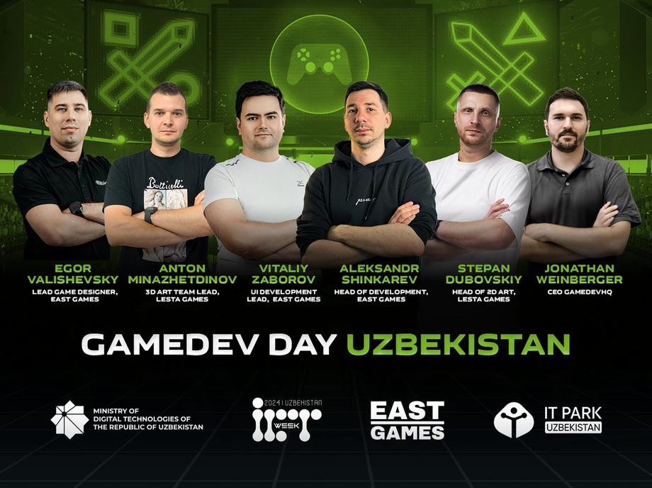 Сизни IT Park Uzbekistan ва “East Games” ҳамкорлигида ташкил этилаётган “GameDev Day” тадбирига таклиф этамиз!