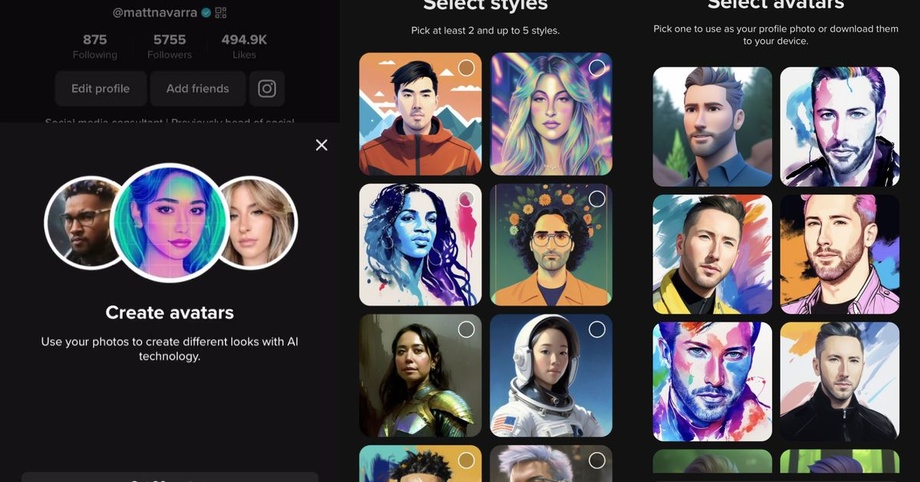 TikTok работает над созданием аватаров, которые создает ИИ